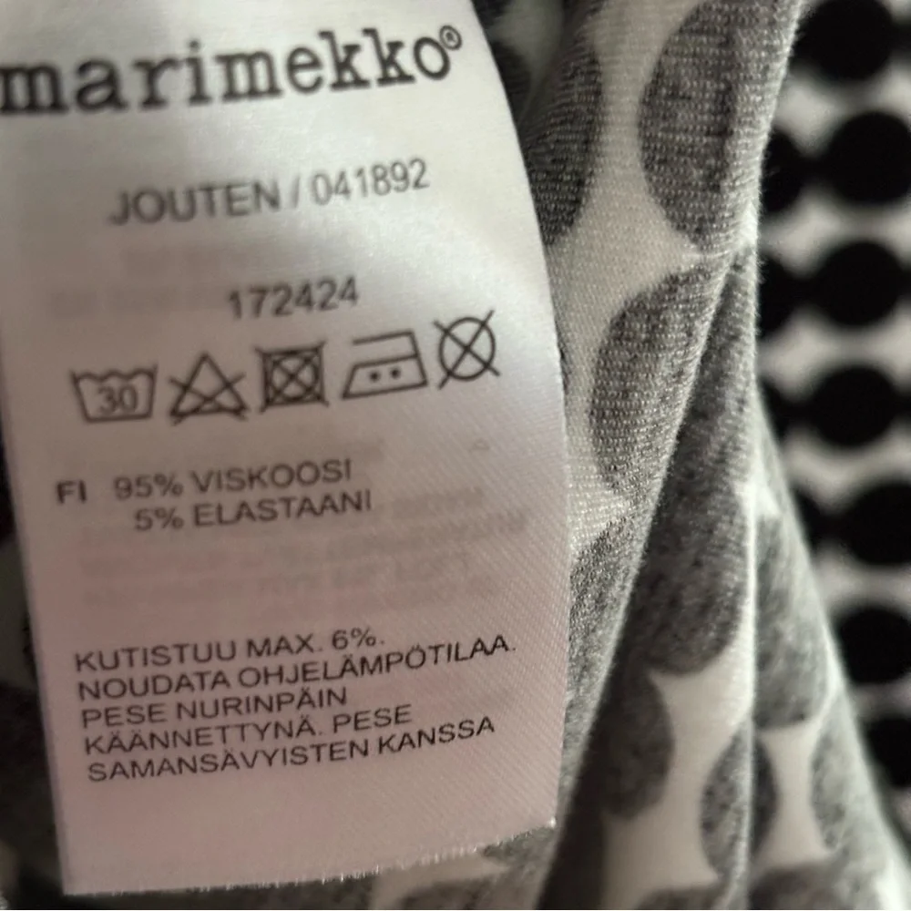 MARIMEKKO Jouten Tunic Black White Size XS